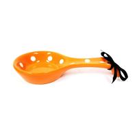 Nuovo TERRAMOTO Arancione + Bianco a Pois Ceramica SPOON REST , Sostegno