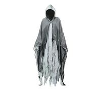 Nuovo terrificante scheletro mantello di Halloween con cappuccio fantasma Dissennatori Cosplay Party Costume Mantelli Horror Costume Dress Up Puntelli costume zombie mantello strega cappuccio uomini