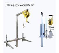 Nuovo tipo di piccola gru di sollevamento pieghevole oscillazione laterale per unità esterna di climatizzazione che sollevano installazione ad alta quota