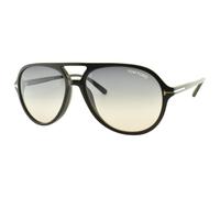 Nuovo Tom Ford TF331 01B 58-15-140 Nero Aviator Montatura Intera Uomo Sole
