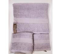 Nuovo Tommy Bahama 3 PC Set CYPRESS Lilla Cotone Bagno + Mano Telo + Panno