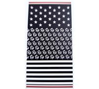 Nuovo Tommy Hilfiger Blu Navy,Bianco Stars & a Righe Cotone Spiaggia Asciugamano