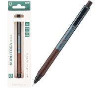 Nuovo Uni Kuru-Toga-Wood Portamine 0.5mm Acciaio Grigio/Mitsubishi Dal Giappone