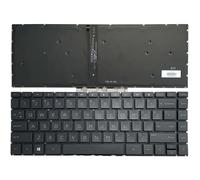 Nuovo US/UK/Latino Spagnolo Tastiera del Computer Portatile for HP Pa-vili-on X360 14S-Dr 14S-fr 14S-FQ TPN-Q221 L18947-161 240 G7 245 G7 246 G7 (Sostituzione Tastiera) (Color : Black US Backlit)