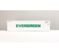 Nuovo USA TRAINS Contenitore 40' "Evergreen", Chiusure Per Aprire R1714B