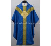 Nuovo V Collare Blu Gotico Casula & Ha Rubato Set Foderato Casula, Casel ,