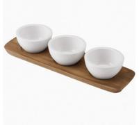 NUOVO) Villeroy&Boch Artesano Original Dip Bowl Set 4 pezzi con vassoio [FEDEX]