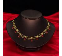 Nuovo Vintage Collana di Pizzo Francese Cava Per Donne, Catena Moderna Per La Clavicola, Regalo Di Compleanno Per La Ragazza Tagli UnicaRame