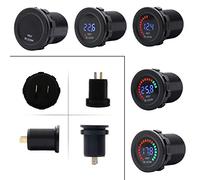 Nuovo voltmetro display digitale a LED a colori 12 24 V con cicalino di bassa pressione Tester di allarme Voltmetro per auto moto camion barca marina 7 30 V Rilevamento