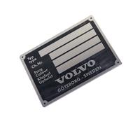 Nuovo VOLVO Targa Dati Vintage Alluminio Goteborg Svezia AEs