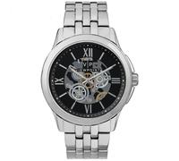 Nuovo VP Da Timex Color Argento, Finto Scheletro, Bracciale UOMO WATCH-AA3D81800