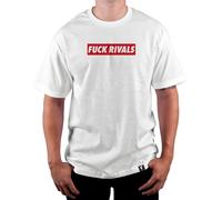 Nuovo W/Etichette Famous Stars & Straps Fu @ K Rivals Maglietta Bianco