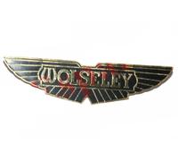 Nuovo Wolseley British Car ottone dorato nero logo distintivo emblema monogramma