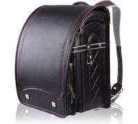 NUOVO zaino Baobab's Wish Randoseru borsa scuola nero e rosso Bab-RnG096...