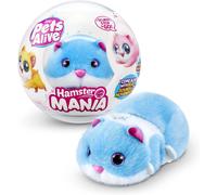 Nuovo Zuru Animali Domestici Alive Hamstermania Blu Criceto Elettronico Animale
