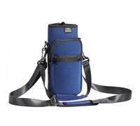 Nuovoware 1000ml Borsa per Borraccia in Neoprene, Custodia per Bottiglia con Tracolla Regolabile Maniglia, Borsa Portatile Porta Borraccia per Ciclismo da Escursionismo Campeggio, Indaco