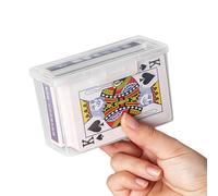 NUOYAQI Contenitore portatile per carte da gioco in plastica per carte da gioco organizzatori vuoti Snaps scatola di immagazzinaggio per carte chiusa