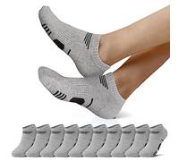 NUOZA Calzini Donna Cotone Corti - Calze Da Uomo Calzini Sportivi Traspirante Calzini Fantasmini Donna Antiodore Calzini Ciclismo Donna Grigio