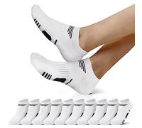 NUOZA Calzini Uomo Cotone Corti - Calze Sportive Da Uomo Antiodore e Traspirante Antiodore e Traspirante Calze Uomo Corte Calzini Ciclismo Uomo Bianco