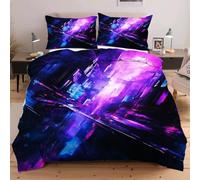 Nuphtun Completo Letto 135x200 Mondo del Futuro, Set con Copripiumino e 2 Federe, Tessuto in Microfibra Resistente, Ideale per Uso Quotidiano, Mantiene la Forma e il Colore nel Tempo W180