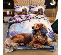 Nuphtun Completo Letto Matrimoniale 200x200 Cane Marrone, Stampa 3D Vivaci e Nitidi con 2 Federe | Microfibra Durevole e Facile da Curare, Trasforma il Tuo Letto in un'Opera d'Arte N167