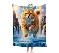 Nuphtun Coperta Pile Matrimoniale 220x240 Animale Gatto, Coperta Grande Conforto 220x240 cm | Dimensioni King Size, Morbidità Persistente e Facile Manutenzione, Ideale per Sonni Profondi D139