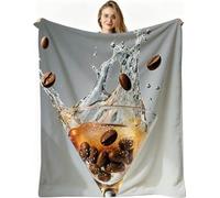 Nuphtun Coperta Pile Singolo 130x150 cm Calice Grigio, Coperta in Peluche Microfibra, Morbidezza e Pelle Amica, Lavabile in Lavatrice, Perfetta per Divano e Momenti di Relax, AW5156
