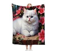 Nuphtun Coperta Plaid Matrimoniale in PileAnimale Gatto, Coperta Extra Large Premium 240x260 cm | Multifunzionale come Copriletto o Plaid Design, Interni Ricercati e Stilizzati D136