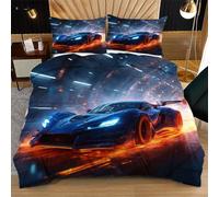 Nuphtun Copripiumino Singolo 135x200 cm Ragno Nero, Copripiumini 150x200 cm In Morbida Microfibra Adatto a Tutte le Stagioni, Set Biancheria da Letto + Chiusura Lampo con 2 Federe