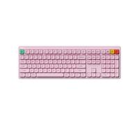 nuphy Tastiera meccanica senza fili Node100, tastiera Bluetooth personalizzata sostituibile a caldo, tastiere da gioco per computer a 109 tasti, supporta gesti touch, tasti PBT, retroilluminazione RGB