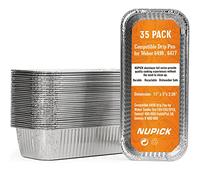 NUPICK Confezione da 35 vaschette di raccolta compatibili per griglie Weber SmokeFire EX4/EX6/EPX6, Genesis II 400/600, Summit serie 400/600, adatta per griglie Weber da 36" e 28", 29 x 7,4 x 12,1 cm
