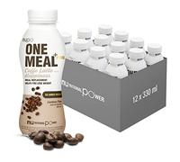 NUPO One Meal +Prime Caffè Latte - Ready-to-Drink Shake - Gustoso frullato sostitutivo del pasto con 24 vitamine e minerali - Alto contenuto proteico - Senza zuccheri aggiunti - 12 x 330ml