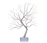 NUPTIO Albero di Betulla Luci: Ramoscello Bonsai Albero 1.6 Ft Albero Pasqua Natale Alberi Illuminati La Decorazione Festa A Casa Compleanno Compleanno Arredamento Interno (Luce Multicolore, 1 Pezzo)