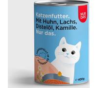 NUR DAS Pollo e Salmone - Lattina da 400 g - 400 g