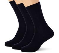Nur Der 485501/Herren ohne Gummi 3er Calze, Opaco, Blu(Blau (Maritim 190), Taglia Produttore: 43/46 (Pacco da 3) Uomo