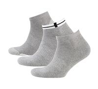 Nur Der - Herren Sneaker Socken Sport 3er, 485531, Calze da uomo, grigio (grau (graumelange)), 43/46 (taglia produttore: 43-46)