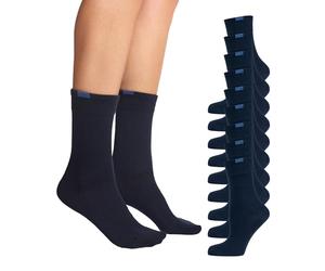 Nur Die 487801, Calze Donna, Blau (Maritim 190), 39-42, Pacco da 9