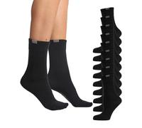 Nur Die 487801, Calze Donna, Nero (Schwarz 940), 35-38, Pacco da 9