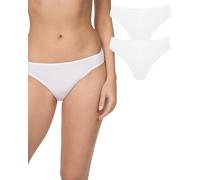 Nur Die 822255, Mutandine Donna, Bianco (weiß 030), 44/46, (pacco da 2)