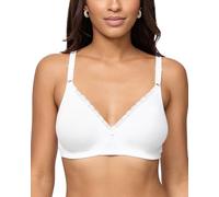 Nur Die Baumwoll Spitzen BH Reggiseno, NA Opaco, Bianco, 6B Donna