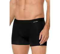 Nur Die Boxer Bambus Herren Boxershorts Bamboo Weich Atmungsaktiv Flexibel Unterhosen ohne Einschneidener Elastischer Gummibund Pantaloncino, Nero, L Uomo