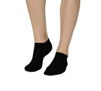 NUR DIE Calzini da ginnastica da donna, confezione da 6 calzini modal, calzini corti, Nero , 35-38