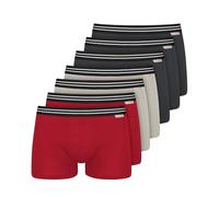 Nur Die Confezione da 7 Boxer in Cotone Elasticizzato Aderente da Uomo