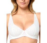 Nur Die Daily Lace Bügel Verführerischer Spitzen BH mit Breiten Trägern Breites Unterbrustband Optimalen Halt Reggiseno, Bianco, 4B Donna