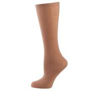Nur Die Ginocchiere in cotone 60 denari, opache, effetto opaco, in cotone, comoda vita da donna, Ambra, Taglia unica
