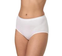 Nur Die Slip in Cotone Biologico GOTS, Maxi Slip a Vita Alta, Biancheria Intima Basic da Donna, Bianco, 40-42
