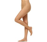 Nur Die Supersitz - Collant 20 denari, grandi, trasparenti, effetto opaco, in nylon, comoda vita da donna, beige, 50-52