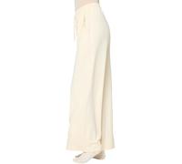 Nur Die Wide Pants mit Weitem Bein-schnitt Lockere Passform Kordelzug Verstellbarer Breiter Bund Weich Weite Hose High Waist Pantaloni Casual, Beige Chiaro, M Donna