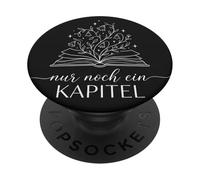 Nur Noch Ein Kapitel - Lettura Estetica Floreale Bookworm PopSockets PopGrip Adesivo