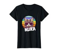 NURA - Bel nome da ragazza con un gatto cool Maglietta
